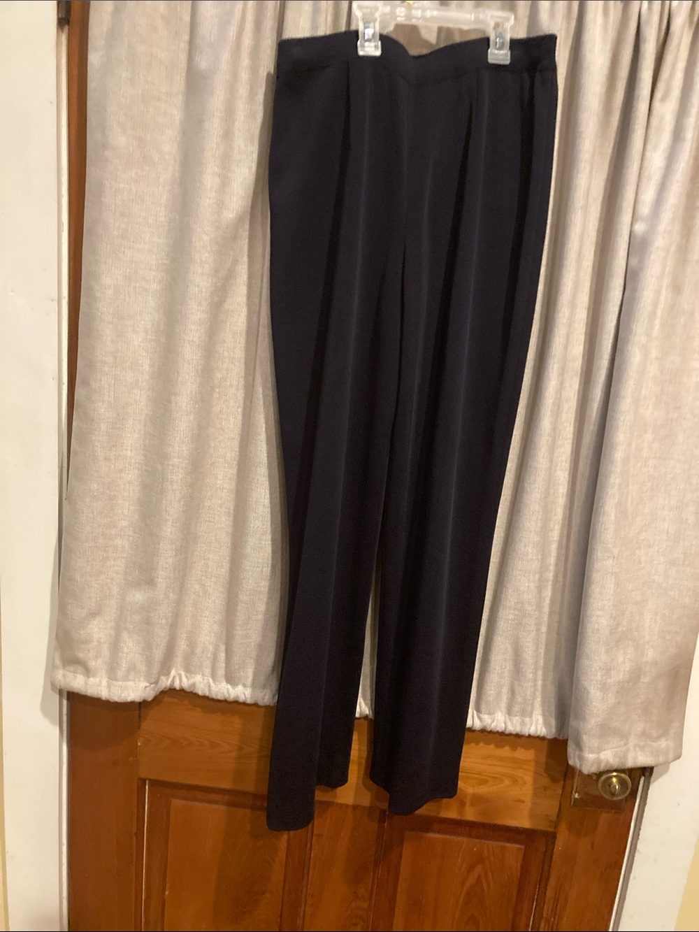 Misook navy Straight-Leg Tailored Trousers